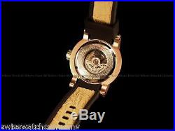 Invicta Mens S1 Yakuza Dragon 24J Automatic 18K Rose Gold SS Brown Strap Watch