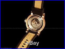 Invicta Mens S1 Yakuza Dragon 24J Automatic 18K Rose Gold SS Brown Strap Watch