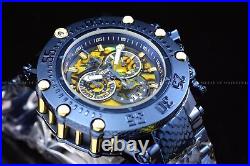 Invicta Mens Subaqua Dark Blue Dial Chronograph 52mm Stainless Steel Watch 34182