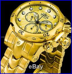 Invicta Mens Venom Swiss Ronda Z60 Chronograph Gold Plated 1000MT Bracelet Watch
