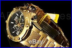 Invicta Mens Watch 19530 Speedway Black Dial Swiss Chronograph 18k Gold Bracelet