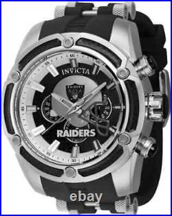 Invicta NFL Las Vegas Raiders Chronograph Quartz Black Dial Men's Watch 41903