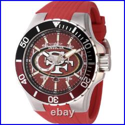 Invicta NFL San Francisco 49ers GMT Quartz Red Dial Men's Watch 45407