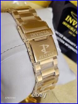 Invicta Octane GOLD LABEL Gold Plated Swiss Z60 Chronograph mens watch