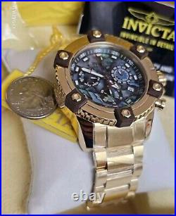 Invicta Octane GOLD LABEL Gold Plated Swiss Z60 Chronograph mens watch