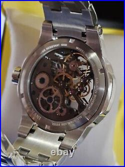 Invicta Open Heart Cristaux Mechanical Simulated Diamond LUME mens Watch