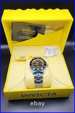 Invicta Pro Diver Automatic Men's 40mm Iridescent Rainbow Stainless Watch 26600