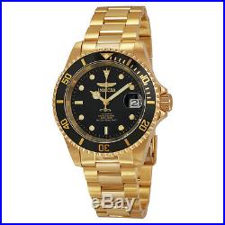 Invicta Pro Diver Black Dial Gold-plated Mens Watch 8929C