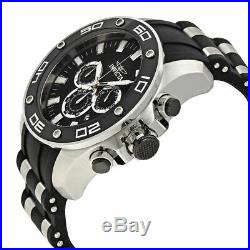 Invicta Pro Diver Chronograph Black Dial Mens Polyurethane and SS Watch 26084