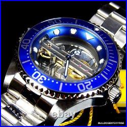 Invicta Pro Diver Ghost Bridge Mechanical Skeleton Steel Blue 47mm Watch New