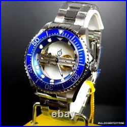 Invicta Pro Diver Ghost Bridge Mechanical Skeleton Steel Blue 47mm Watch New