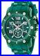 Invicta Pro Diver Green Dial Chronograph Silicone Strap Men's Watch 40802