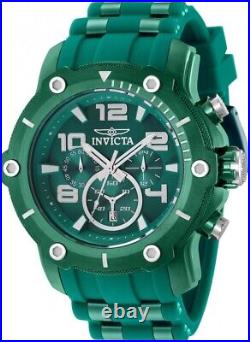 Invicta Pro Diver Green Dial Chronograph Silicone Strap Men's Watch 40802