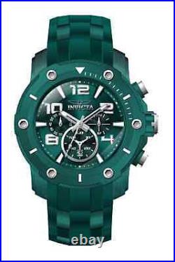 Invicta Pro Diver Green Dial Chronograph Silicone Strap Men's Watch 40802