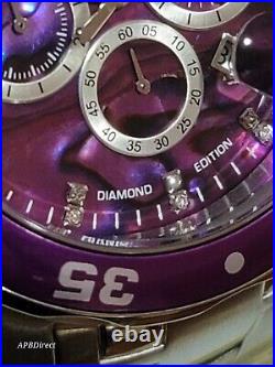 Invicta Pro Diver SCUBA Diamond Edition 25 Stones Chronograph mens watch