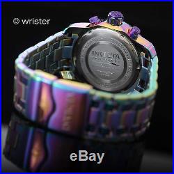 Invicta Pro Diver Scuba Rainbow Iridescent Purple Dl Chrono 48mm Mens Watch Rare