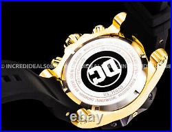Invicta RESERVE JOKER CHRONOGRAPH Ltd Ed 18K Gold Black Dial Strap Men SS Watch