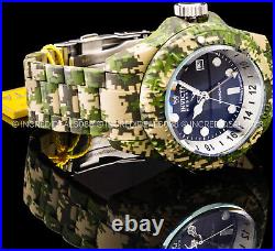 Invicta RESERVE PRO DIVER HYDROMAX Black Dial AQUA PLATED US NAVY CAMOU Watch