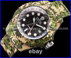 Invicta RESERVE PRO DIVER HYDROMAX Black Dial AQUA PLATED US NAVY CAMOU Watch