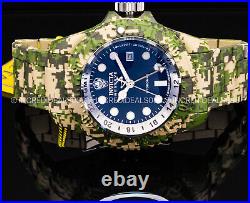 Invicta RESERVE PRO DIVER HYDROMAX Black Dial AQUA PLATED US NAVY CAMOU Watch