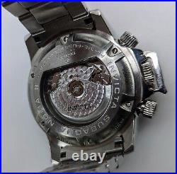 Invicta Reserve 10489 Swiss Made Valjoux 7750 Subaqua Meteorite Dial Mens Watch