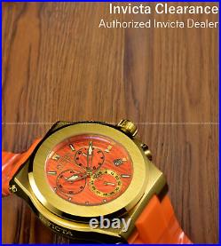 Invicta Reserve Akula Orange Gold Bezel Chronograph Swiss Quartz Men's Watch