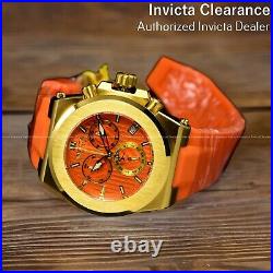 Invicta Reserve Akula Orange Gold Bezel Chronograph Swiss Quartz Men's Watch
