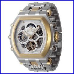 Invicta Reserve Automatic Men's Watch 52.5mm, Gold, Steel 44444 NEW
