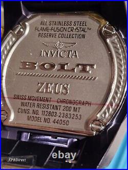 Invicta Reserve Bolt ZEUS MAGNUM Gold Purple Swiss Z60 & 751 mens watch