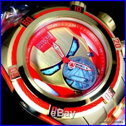 Invicta Reserve Bolt Zeus Marvel Iron Man 52mm Steel Swiss Mvt Blue Watch New