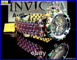 Invicta Reserve Men 52mm Venom Fusion Automatic MOP DIAL Double Open Heart Watch