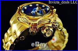 Invicta Reserve Mens 52mm Venom Bolt Swiss ETA Chronograph 18K Gold Plated Watch
