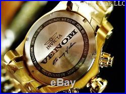 Invicta Reserve Mens 52mm Venom Bolt Swiss ETA Chronograph 18K Gold Plated Watch