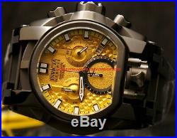 Invicta Reserve Mens Bolt Zeus Magnum 52mm Yellow Dial Swiss Strap Watch