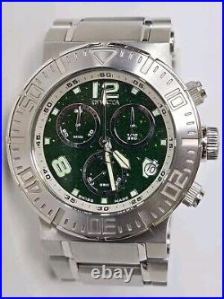 Invicta Reserve Ocean Reef Chronograph Watch Men's 46mm 6875 Swiss Made Green