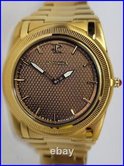 Invicta Reserve Slim Quartz Men's Watch 46mm Brown Gold