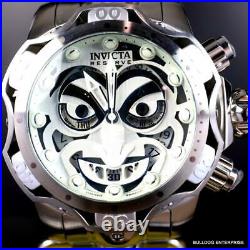 Invicta Reserve Venom DC Comics Joker Silver-Tone Steel 52mm Swiss Mvt Watch New