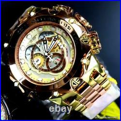 Invicta Reserve Venom Hybrid High Polished Gold/Rose Gold Steel 52mm Watch New