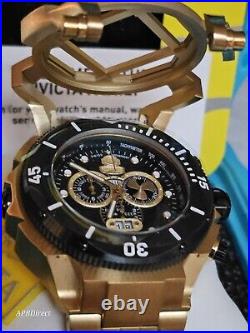 Invicta Russian Diver Gold Plated CAGE Opens Swiss 5050. C mens watch Pro