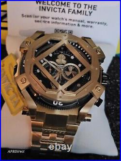 Invicta Russian Diver Gold Plated CAGE Opens Swiss 5050. C mens watch Pro