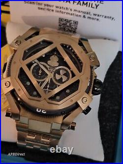 Invicta Russian Diver Gold Plated CAGE Opens Swiss 5050. C mens watch Pro