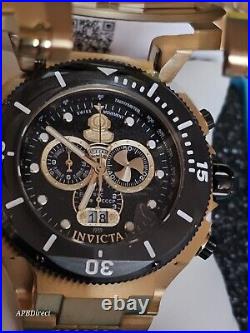 Invicta Russian Diver Gold Plated CAGE Opens Swiss 5050. C mens watch Pro