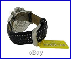 Invicta S1 Rally 90106 Men's Round Chronograph Black Leather Watch