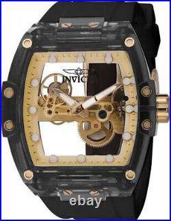 Invicta S1 Rally Diablo Ghost Mechanical Dial Skeletonized Men's Silicone Watch