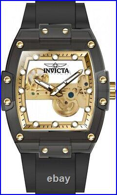 Invicta S1 Rally Diablo Ghost Mechanical Dial Skeletonized Men's Silicone Watch