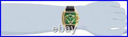 Invicta S1 Rally GREEN/ Gold IP Genuine Leather Chronograph Watch NEW