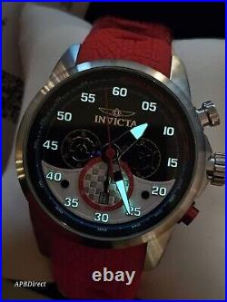 Invicta S1 Rally Spinning Dials Chronograph Red Mens Watch