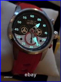 Invicta S1 Rally Spinning Dials Chronograph Red Mens Watch