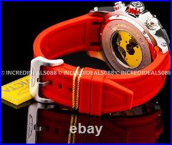 Invicta SPEEDWAY CHRONOGRAPH Orange BLACK Dial Men BOLD 51mm Strap Watch