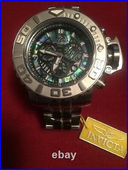 Invicta Sea Hunter Gen II Abalone Swiss Mvt Chronograph 70mm Steel Watch New